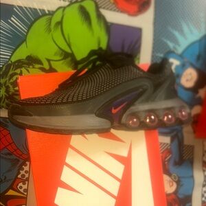 Nike Black and Purple Air Sneakers